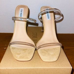 Steve Madden “Andrina” Clear Heels
